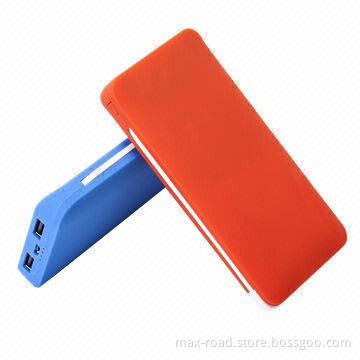 Universal Portable Battery Charger, 5000mAh with Integrated USB/Micro USB, for Smartphone and Tablet